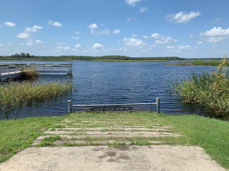 Boat Ramp at the East River Pool at the St. Marks Wildlife Refuge